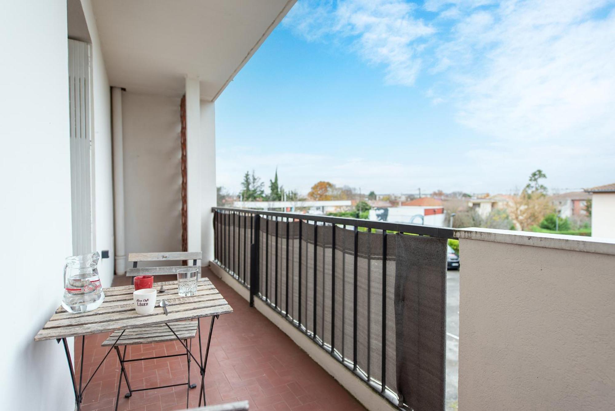 Spacieux T3 Avec 2 Parkings Gratuits Et 2 Balcons Toulouse Eksteriør bilde